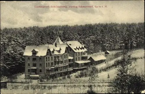 Ak Schömberg im Schwarzwald Württemberg, Gebäude, Winter, Schnee