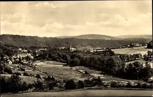 Ak Berggießhübel in Sachsen, Panorama vom Ort