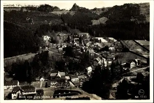 Ak Oybin in der Oberlausitz, Panorama, Scharfenstein