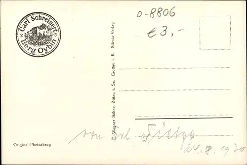 Ak Oybin in der Oberlausitz, Panorama, Scharfenstein