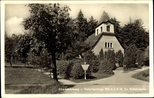 Ak Oberbärenburg Altenberg im Erzgebirge, Ev. Waldkapelle