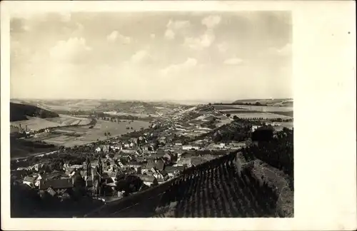 Ak Taucha in Nordsachsen, Blick vom Edelacker auf die Ortschaft