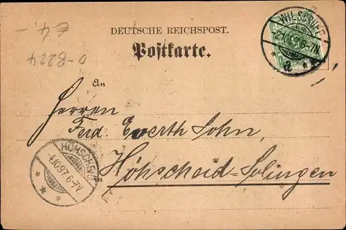 Ak Wilsdruff in Sachsen, Telegramm, Postkarte
