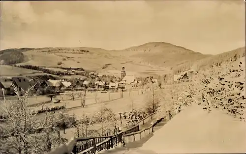 Ak Geising Altenberg im Erzgebirge, Winterlandschaft