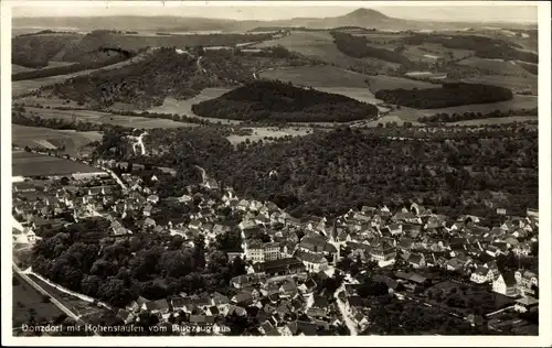 Ak Donzdorf in Württemberg, Hohenstaufen, Fliegeraufnahme