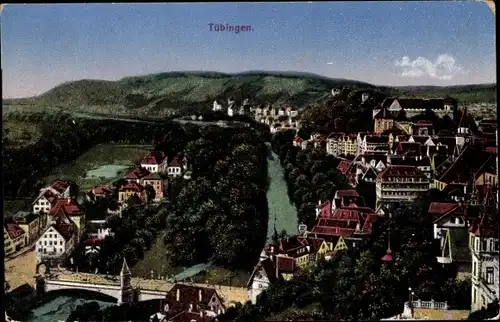 Ak Tübingen am Neckar, Panorama