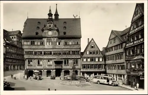 Ak Tübingen am Neckar, Marktplatz