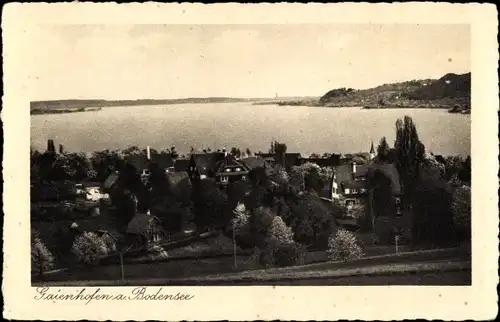 Ak Gaienhofen am Bodensee, Panorama vom Ort