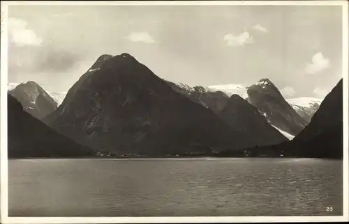 Ak Aurlandsfjord Norwegen, Landschaftsmotiv