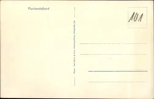 Ak Aurlandsfjord Norwegen, Landschaftsmotiv