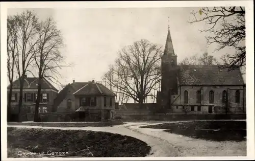 Ak Gameren Gelderland, Straßenpartie, Kerk