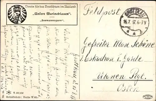 Künstler Ak Nagel, Günther, Unsere Marineblauen, Seemannsgarn, Novitas 20/202