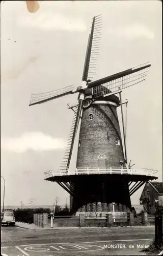 Ak Monster Südholland Niederlande, Molen