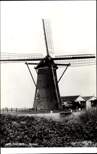 Ak Meliskerke Zeeland Niederlande, Molen