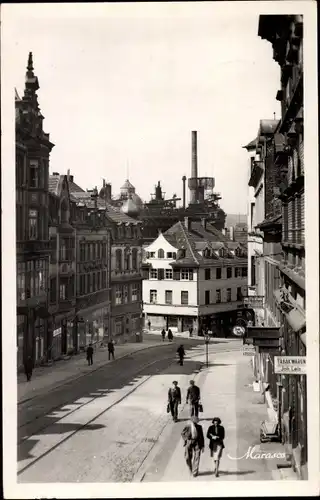 Ak Neunkirchen Saarland, Hüttenbergstraße, Geschäft Emil Hübchen, Tabakwaren Joh. Leis