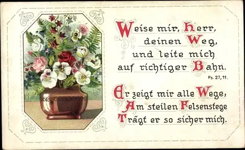 Ak Weise mir, Herr, deinen Weg, Psalm 27 11