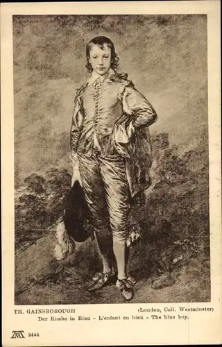 Künstler Ak Gainsborough, Th., Der Knabe in Blau