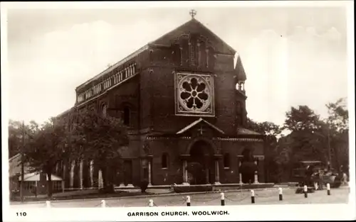 Ak Woolwich London, Garrison Church