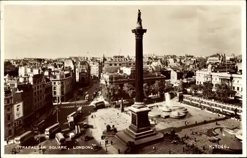 Ak London City England, Trafalgar Square