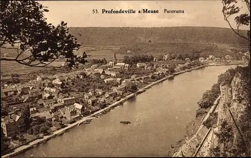 Ak Lustin Profondeville Wallonien Namur, Panorama