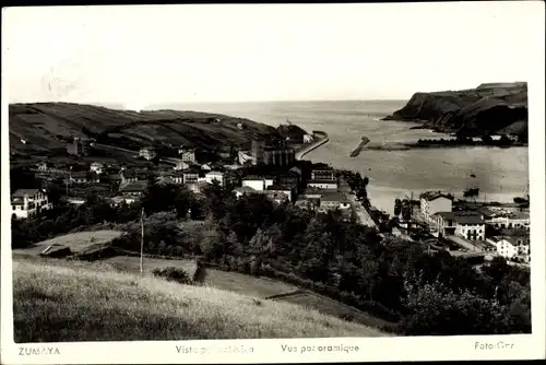 Ak Zumaia Zumaya Gipuzkoa Baskenland, Panoramablick