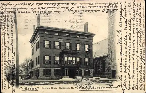 Ak Syracuse New York USA, Century Club