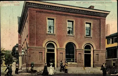Ak Gloucester Massachusetts USA, Post Office and Custom House