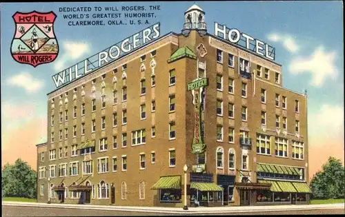 Ak Claremore Oklahoma USA, Hotel Will Rogers