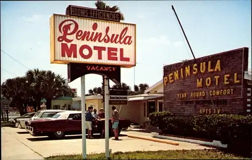 Ak Daytona Beach Florida USA, Peninsula Motel, Atlantic Ave