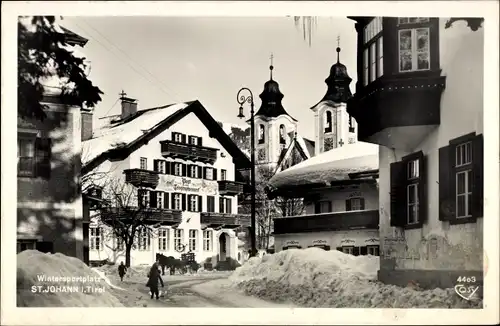 Ak Sankt Johann in Tirol, Wintersportplatz