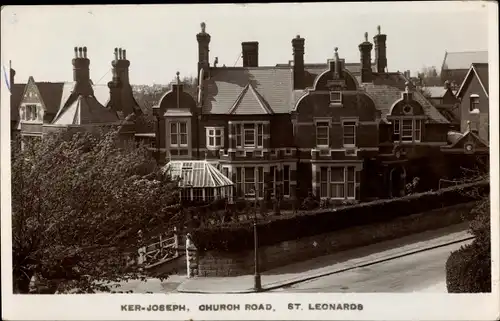 Ak St Leonards on Sea Hastings South East England, Church Road, Ker-Joseph