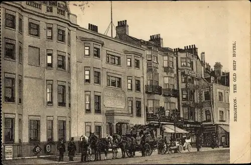Ak Brighton East Sussex England, The Old Ship Hotel
