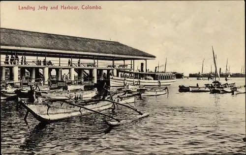 Ak Colombo Ceylon Sri Lanka, Landing jetty and Harbour