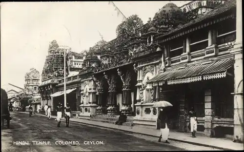 Ak Colombo Ceylon Sri Lanka, Hindoo Temple