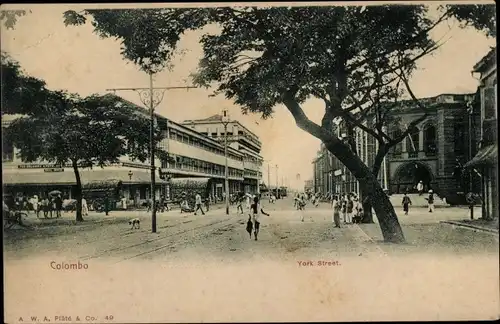 Ak Colombo Ceylon Sri Lanka, York Street