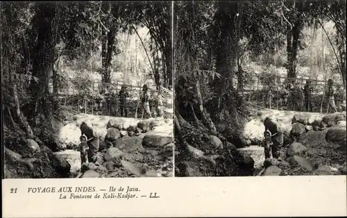 Stereo Ak Java Indonesien, la Fontaine de Kali-Kadjar