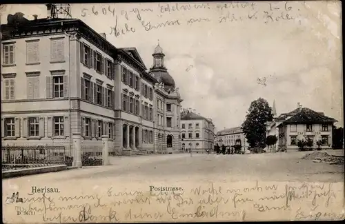 Ak Herisau Kanton Appenzell Außerrhoden, Poststraße