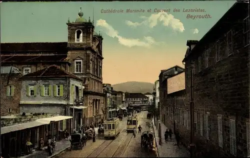 Ak Beirut Beyrouth Libanon, Cathedrale Maronite et Couvent des Lazaristes