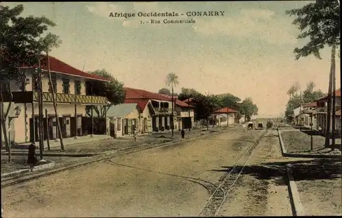 Ak Conakry Guinea, Rue Commerciale