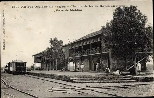 Ak Mali, Gare de Mahina, Chemin de fer de Kayes au Niger