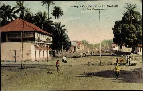 Ak Conakry Guinea, Rue Commerciale