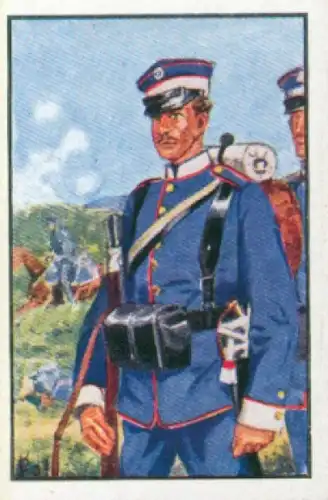 Sammelbild Deutsche Uniformen, 1864 - 1914, Serie 22 Bild 129, 4. Inf. Brigade, Sachsen