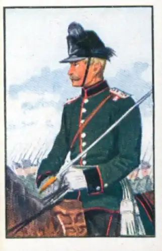 Sammelbild Deutsche Uniformen, 1864 - 1914, Serie 23 Bild 138, 2. Jäger Batl. 13, Sachsen 1870