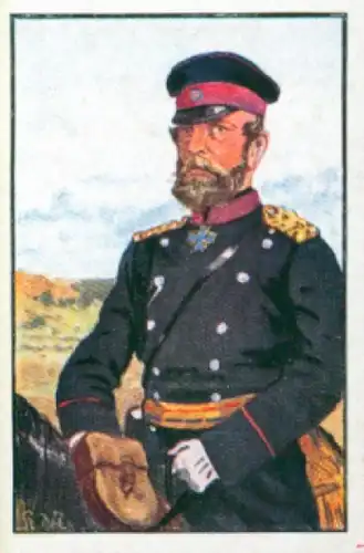 Sammelbild Deutsche Uniformen, 1864 - 1914, Serie 1 Bild 6, Großh. Friedrich Franz II Meckl. Schw.