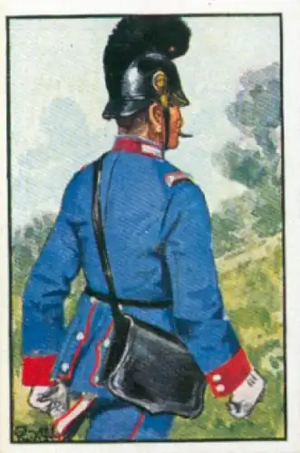 Sammelbild Deutsche Uniformen, 1864 - 1914, Serie 19 Bild 110, Bayr. Inf. Rgt. 10, 1870