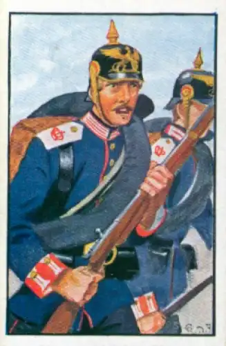 Sammelbild Deutsche Uniformen, 1864 - 1914, Serie 30 Bild 175, 1. Leib Gren. Rgt., Baden 1870