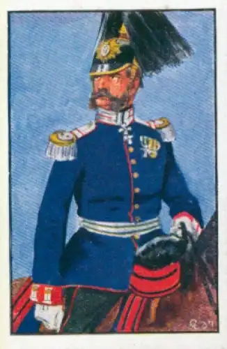 Sammelbild Deutsche Uniformen, 1864 - 1914, Serie 23 Bild 133, 1. Leib Gren. Regt. Nr. 100, Sachsen