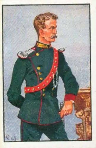 Sammelbild Deutsche Uniformen, 1864 - 1914, Serie 20 Bild 116, 1. Chevaulegers Regt., Bayern 1866