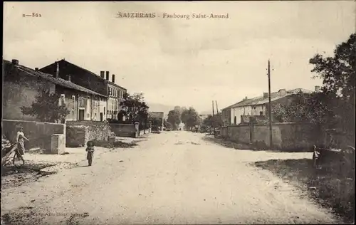 Ak Saizerais Meurthe et Moselle, Faubourg Saint Amand