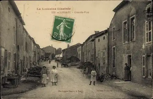 Ak Uruffe Meurthe et Moselle, Grande Rue